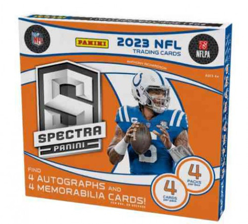 NFL Panini 2023 Spectra Football Trading Card HOBBY Box 4 Autographs, 4 Memorabilia、ToyWiz、kayou