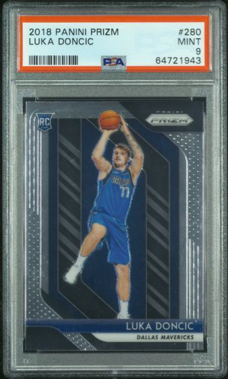 NBA 2018-19 Panini Prizm Single Card Luka Doncic 280 Rookie PSA 9