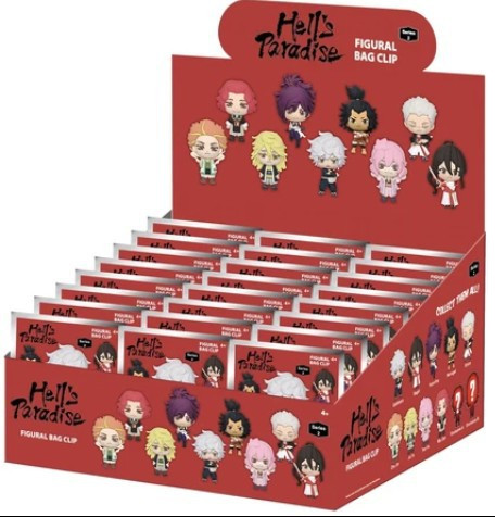 3D Figural Foam Bag Clip Hell's Paradise Series 2 Mystery Box 24 Packs、ToyWiz、kayou