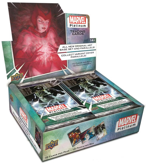 Marvel 2024 Platinum Trading Card HOBBY Box 10 Packs、ToyWiz、kayou