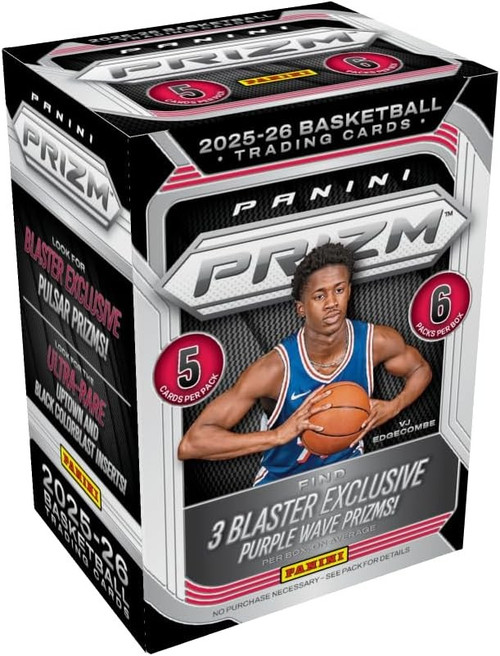 NBA Panini 2025-26 Prizm Basketball Trading Card BLASTER Box 6 Packs、ToyWiz、kayou