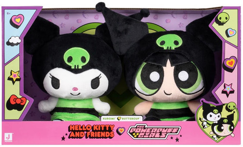 Hello Kitty & Friends x Powerpuff Girls Sanrio Kuromi & Buttercup 8-Inch Plush 2-Pack、ToyWiz、kayou