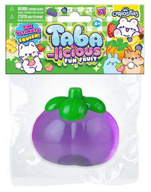 Taba-Licious Fun Fruit Plum 3-Inch Squeeze Toy、ToyWiz、kayou