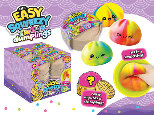 【セット売り】 sz.iv ざえもんスクイーズ Easy Sqweezy Tie Dye Dumplings Squeeze Toy Mystery Pack 1 RANDOM