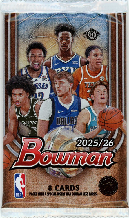 NBA Topps 2025-26 Bowman Basketball Trading Card HOBBY Pack 8