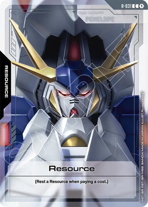 Gundam Trading Card Game Phantom Aria Single Card Common Resource