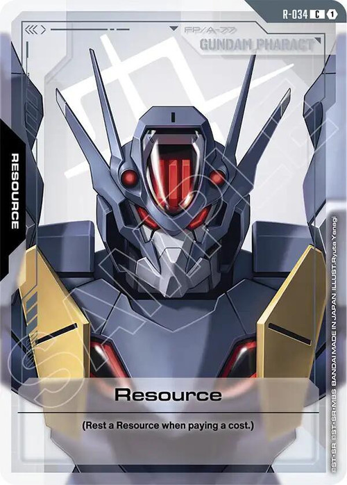 Gundam Trading Card Game Phantom Aria Single Card Common Resource