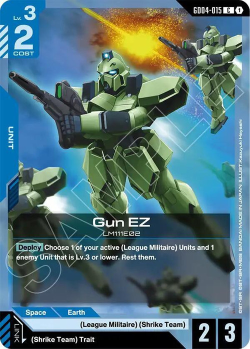 Gundam Trading Card Game Phantom Aria Single Card Common Gun EZ