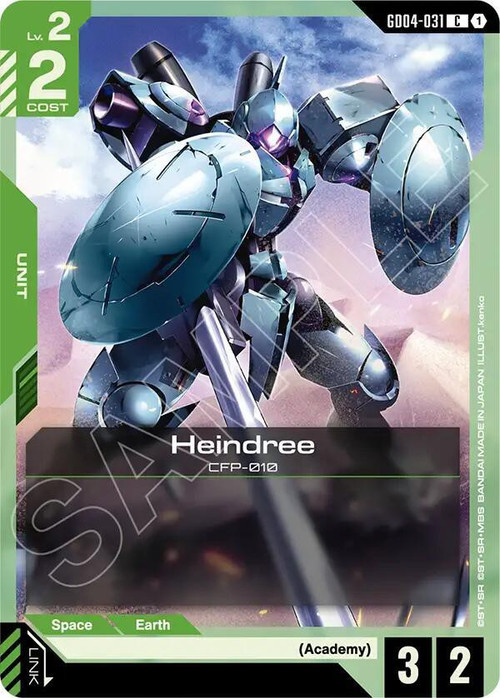 Gundam Trading Card Game Phantom Aria Common Heindree GD04-031、ToyWiz、kayou