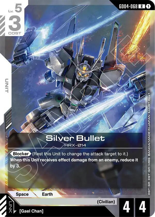 Gundam Trading Card Game Phantom Aria Single Card Rare Silver