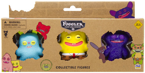 Fuggler Rabid Rabbit, Spongebob & Grin Grin 2.5-Inch Mini Figure 3-Pack、ToyWiz、kayou