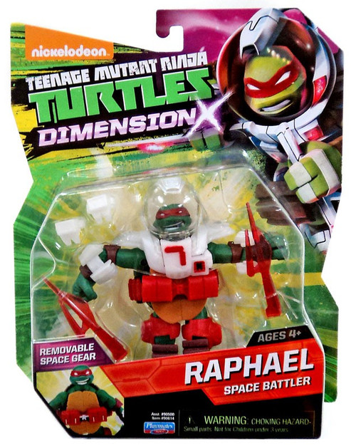 Teenage Mutant Ninja Turtles Nickelodeon Dimension X Raphael Action Figure Space Battler, Damaged Package、ToyWiz、kayou