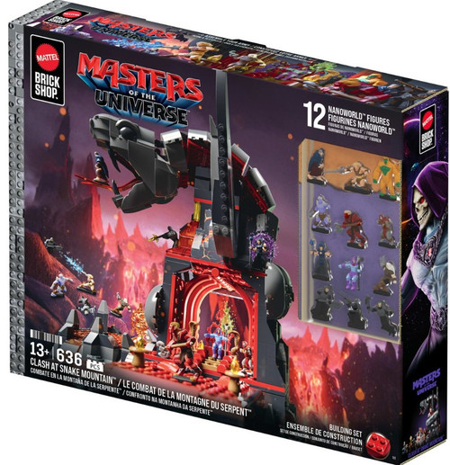 Masters of the Universe Mega Bloks Brick Shop Clash at Snake Mountain Building Set 2026 Movie、ToyWiz、kayou