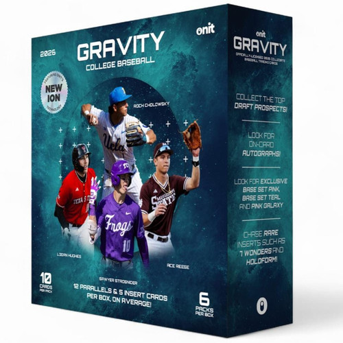 College Baseball 2026 Gravity Baseball Trading Card MEGA Box 6 Packs、ToyWiz、kayou