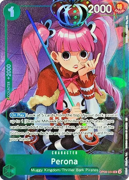 One Piece Trading Card Game Extra Booster Heroines Edition Single Card Rare  Perona - OP09-034 OP09-034 Illustration Box Promo - ToyWiz