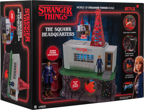 Stranger Things The Squawk Headquarters 3.5-Inch Playset with Robin、ToyWiz、kayou