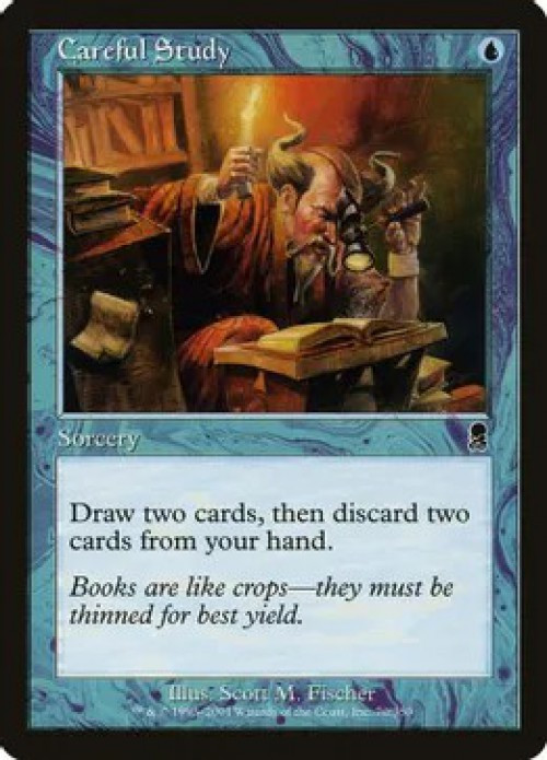 MtG Odyssey Common FOIL Careful Study #70 Moderately Played、ToyWiz、kayou