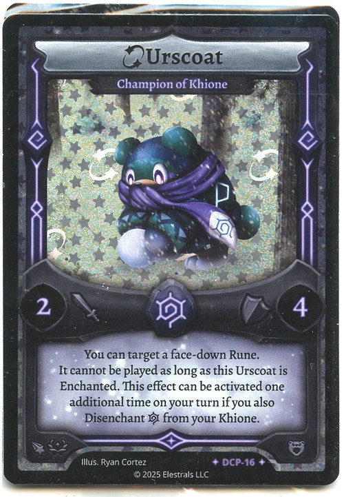 Elestrals Trading Card Game Divine Champions Lifestream Urscoat Champion of Khione Promo Card、ToyWiz、kayou