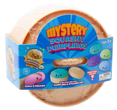 Squashy Dumplings Dumpling with Steamer Squeeze Toy Mystery Pack 1 RANDOM Dumpling、ToyWiz、kayou