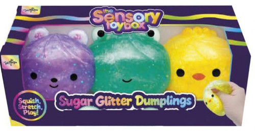The Sensory Toybox Sugar Glitter Dumplings Squishy Toy 3-Pack、ToyWiz、kayou