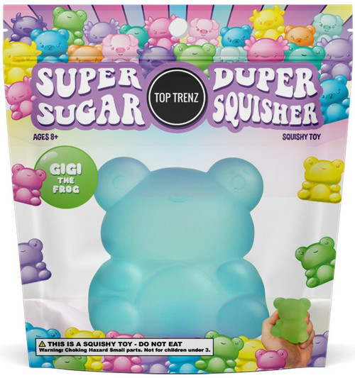 Super Duper Sugar Squisher Gigi the Frog BLUE Squish Toy、ToyWiz、kayou