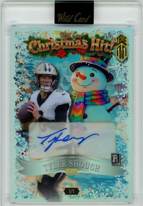 NFL 2025 Wild Card Holiday Hits! 1/1 Christmas Hit! Tyler Shough Rookie Auto、ToyWiz、kayou