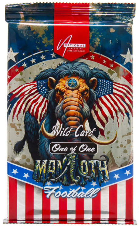 NFL Wild Card 2026 Mammoth Football Exclusive Trading Card OVERSIZED Pack 1 Encased Card、ToyWiz、kayou