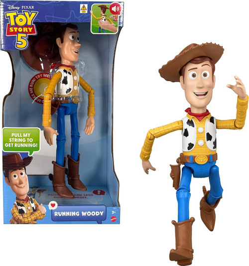Disney Pixar Toy Story 5 Running Woody 12 Action Figure with Sound