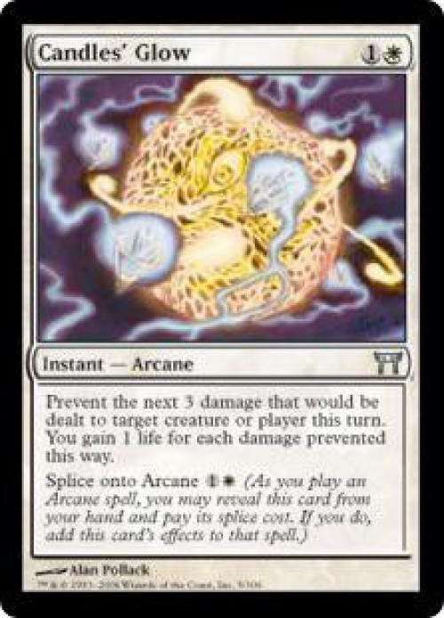 MtG Champions of Kamigawa Uncommon Candles' Glow #5 Moderately Played、ToyWiz、kayou
