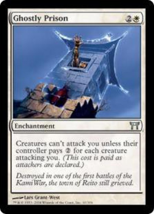 MtG Champions of Kamigawa Uncommon Ghostly Prison #10 Heavily Played、ToyWiz、kayou