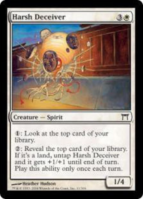 MtG Champions of Kamigawa Common Harsh Deceiver #11 Moderately Played、ToyWiz、kayou