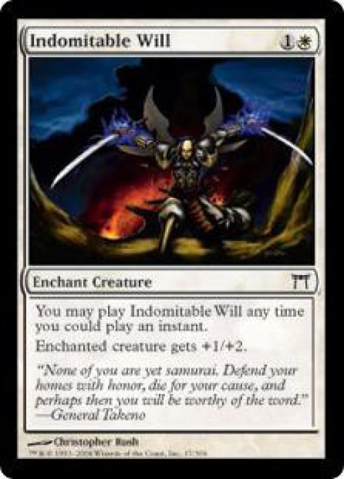 MtG Champions of Kamigawa Common Indomitable Will #17 Moderately Played、ToyWiz、kayou