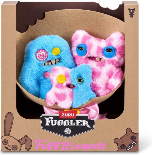 Fuggler Fugg Bouquets Mom, Dad Baby Out Plush 3-Pack Zuru Toys