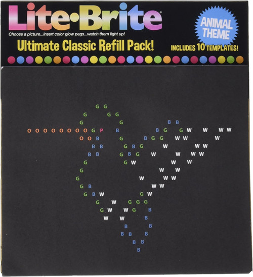 Lite Brite Animal Theme Refill Pack、ToyWiz、kayou