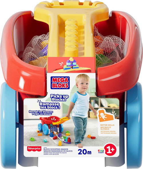 Fisher Price Mega Bloks Block Scooping Wagon Set、ToyWiz、kayou