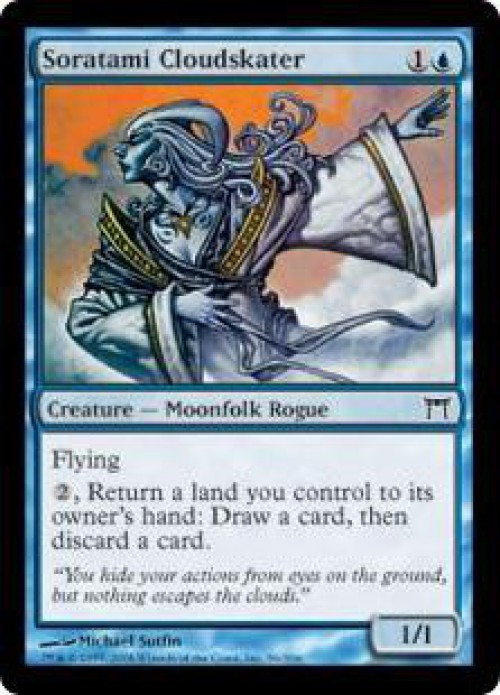 MtG Champions of Kamigawa Common Soratami Cloudskater #86 Moderately Played、ToyWiz、kayou