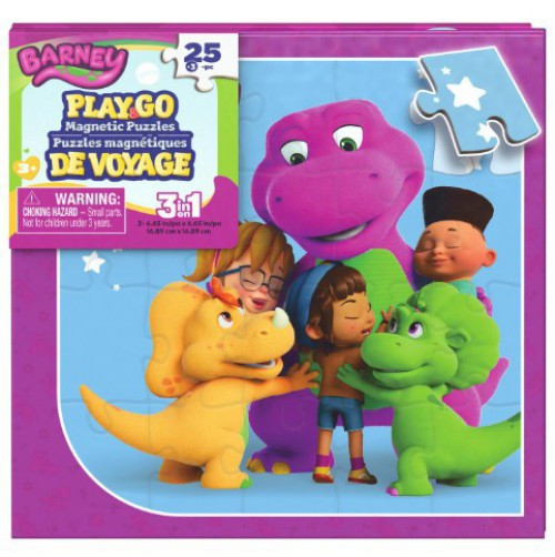 Play Go Barney Magnetic Puzzles Spin Master - ToyWiz