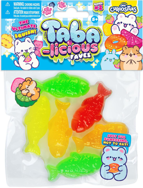 Taba-Licious Faves Gummy Fish 4-Inch Squeeze Toy、ToyWiz、kayou