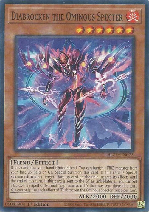 YuGiOh Trading Card Game Blazing Dominion Single Card Common