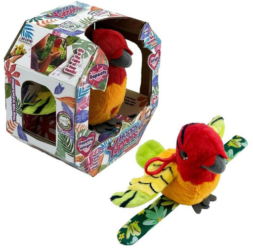 Happy Yappers Series 2 Parakeet Figure Red / Orange, with Slap Bracelet、ToyWiz、kayou