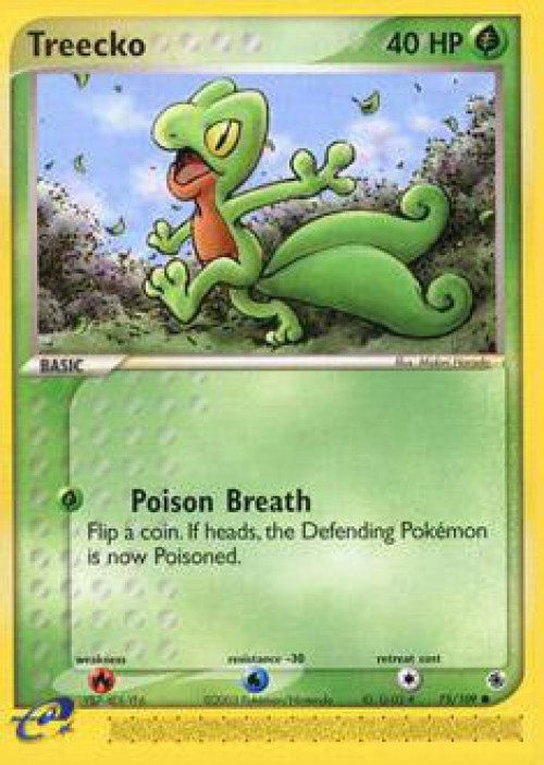Pokemon EX Ruby & Sapphire Common Treecko #75 Heavily Played、ToyWiz、kayou