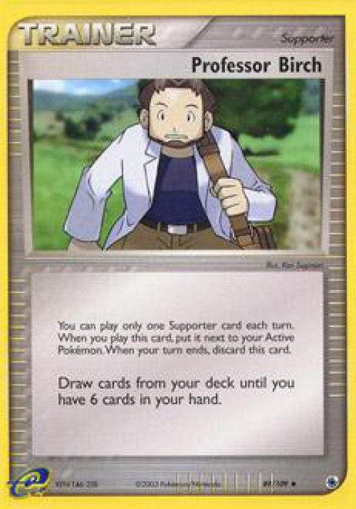 Pokemon EX Ruby & Sapphire Uncommon Professor Birch #89 Moderately Played、ToyWiz、kayou