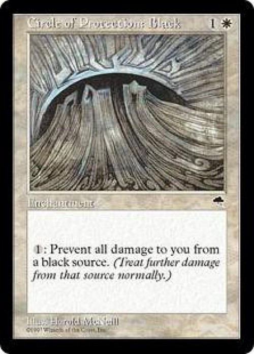 MtG Tempest Common Circle of Protection: Black #8、ToyWiz、kayou