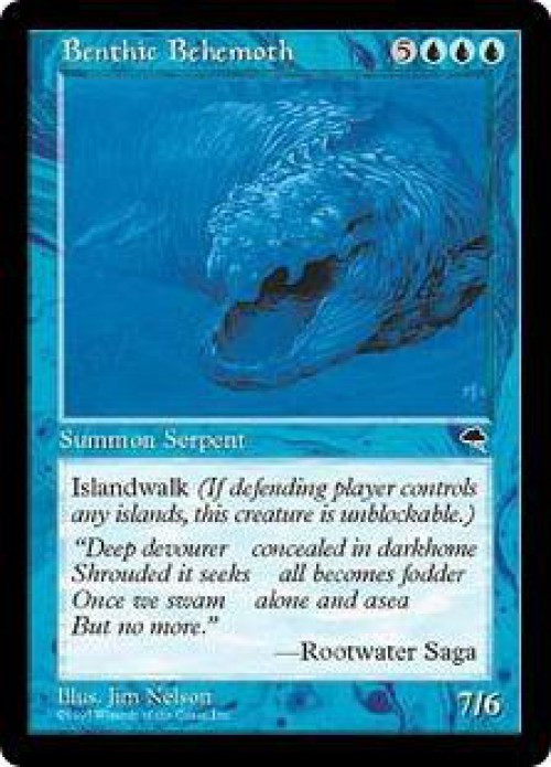 MtG Tempest Rare Benthic Behemoth #54、ToyWiz、kayou