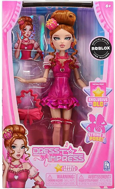 Roblox Dress to Impress Lovely Hearts 11.5-Inch Doll Includes Exclusive DLC Code!、ToyWiz、kayou