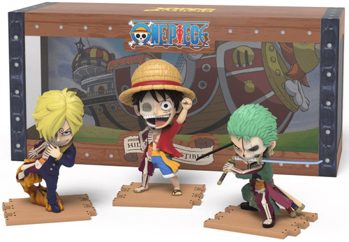 【新品未開封】hitoto 3点セット One Piece Freenys Hidden Dissectibles Luffy, Zoro Sanji 4 Figure 3