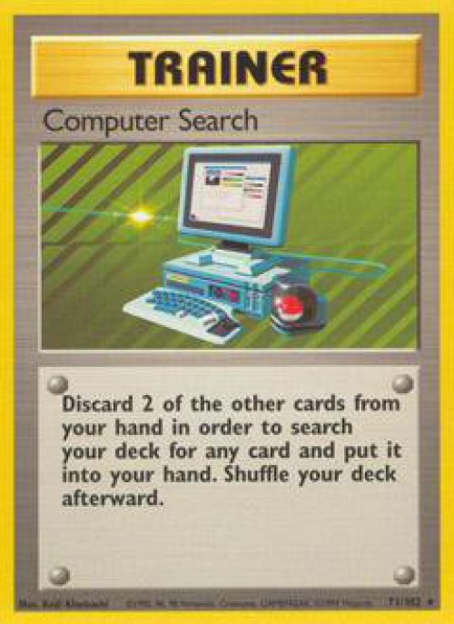 Pokemon Base Set Rare Computer Search #71 Lightly Played、ToyWiz、kayou