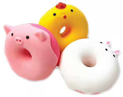 Smoo Shums Sqweezy Donut 3.5 Squeeze Toy 1 RANDOM Donut Ja-Ru - ToyWiz