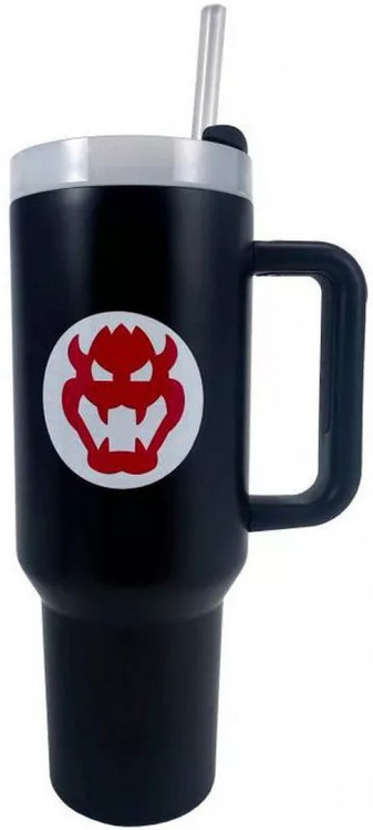Super Mario Bowser Icon 40 oz. Stainless Steel Tumbler、ToyWiz、kayou