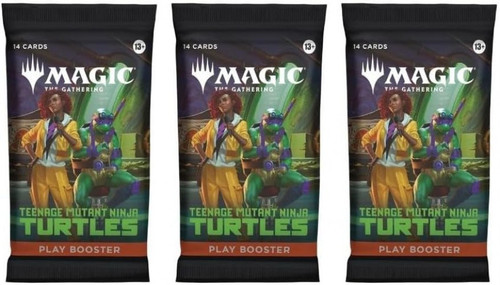 MtG Teenage Mutant Ninja Turtles LOT of 3 PLAY Booster Packs、ToyWiz、kayou